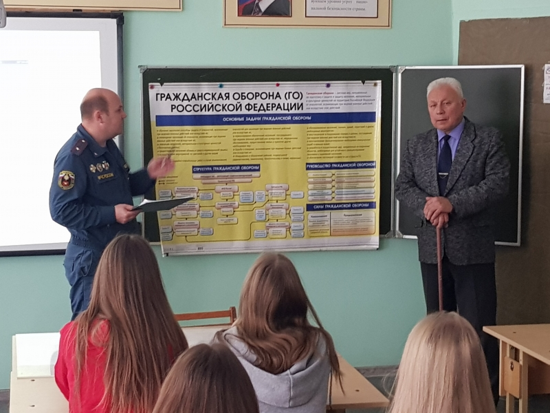 В Молодёжном провели Всероссийский урок, посвященный Дню гражданской обороны МЧС России