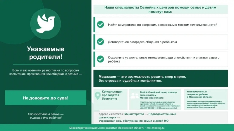 Уважаемые родители! 