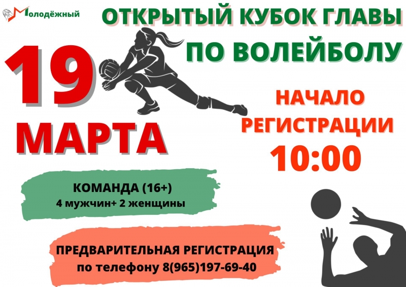 В Молодёжном пройдут открытые соревнования на кубок Главы по волейболу, посвящённые годовщине воссоединения Крыма с Россией