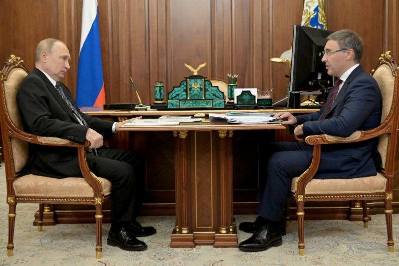 Владимир Путин провёл рабочую встречу с Министром науки и высшего образования Валерием Фальковым 