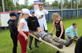 В Молодёжном провели военно-спортивную игру «Зарница»