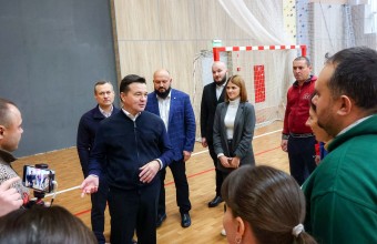 Губернатор Подмосковья Воробьев встретился с тренерами из ФОК «Молодежный»