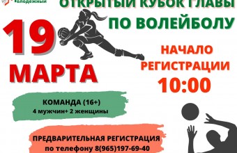 В Молодёжном пройдут открытые соревнования на кубок Главы по волейболу, посвящённые годовщине воссоединения Крыма с Россией