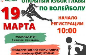 В Молодёжном пройдут открытые соревнования на кубок Главы по волейболу, посвящённые годовщине воссоединения Крыма с Россией