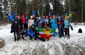Молодёжный принял участие  в 41-ой Всероссийской массовой гонке «Лыжня России - 2023»